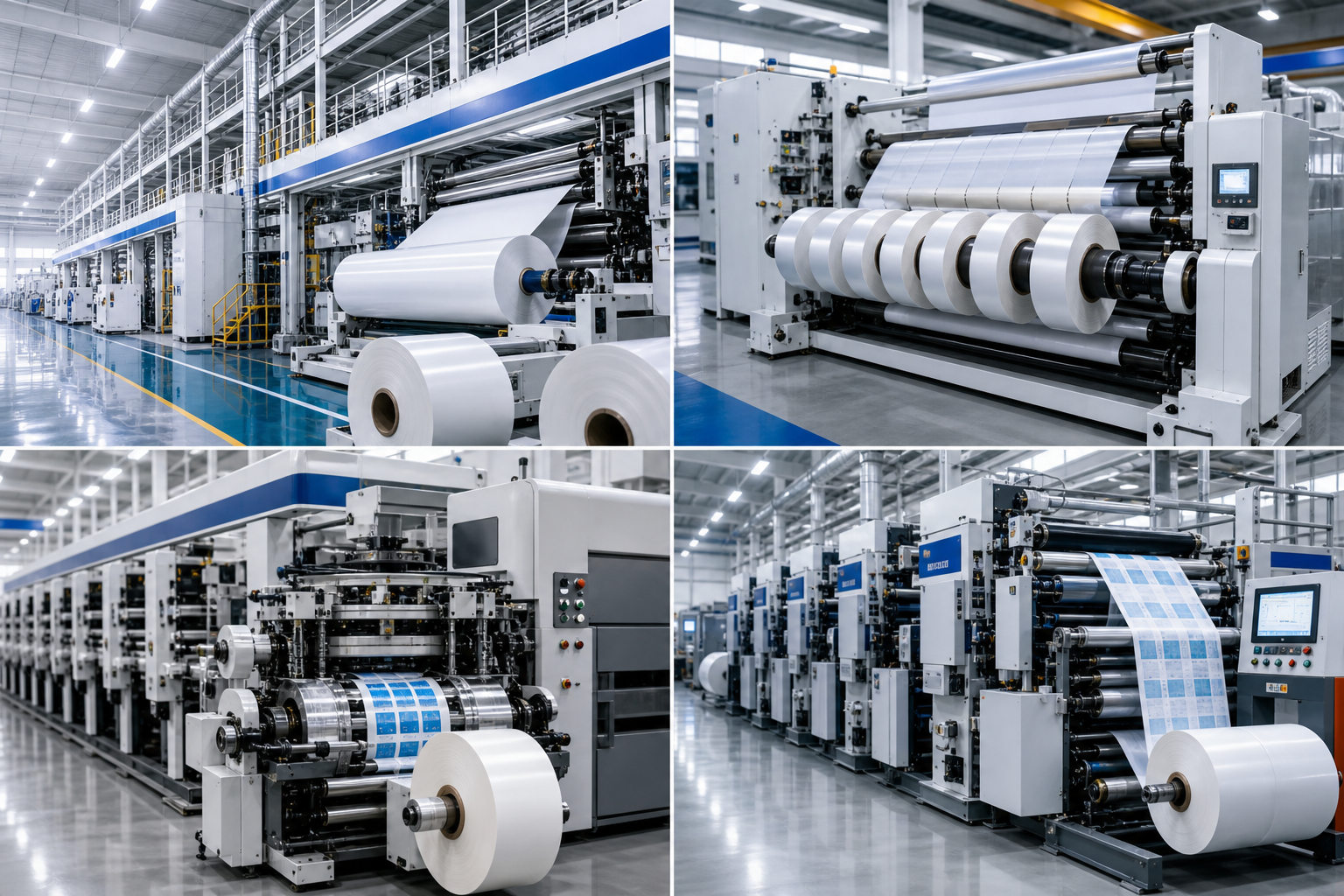 Coating, slitting, die-cutting and printing machinery
